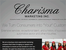 Tablet Screenshot of charismamarketing.com